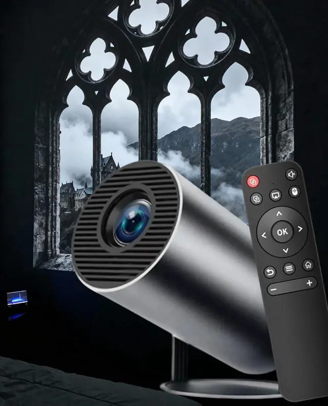 Main image of Window Projector for Reading, 4k Fantasy Projector Pre-Installed App for Instant Fantasy Ambience Scenes, 100" Screen from 2m, Built Speaker & 210° Rotation, ±15° Auto Correction (Black)