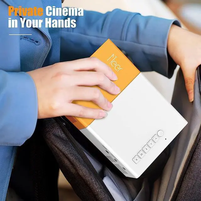 Alt view image 7 of 7 - Mini Video Projectors 720P Movie Projector, 24 to 60in Screen Projection, Eye Friendly LED Projector for Home Outdoor Theater Movie