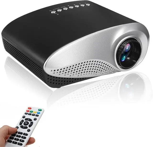 Main image of Gaone Portable Mini Projector, 1080P Full HD Video Projector 600 Lumens Support 100" LCD Home Cinema Projector 50000 Hours LED Projector Compatible with HDMI/USB/TF Card/VGA/AV for Home Theater,Black