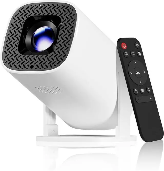 Main image of Mini Projector with Wifi and Bluetooth, Portable Projector Outdoor&Ceiling Use,Build-in Android 14, Auto Keystonet&270°Rotatable, 4k Home Thearter Movie Projector for HDMI USB