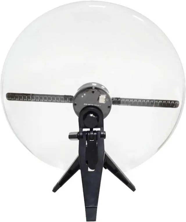 Alt view image 7 of 7 - Y27 3D Holographic Fan Wifi Remote Control LED Sign LED Neon Lights Rotating Display Advertising 3D Holographic Projector Simple Management