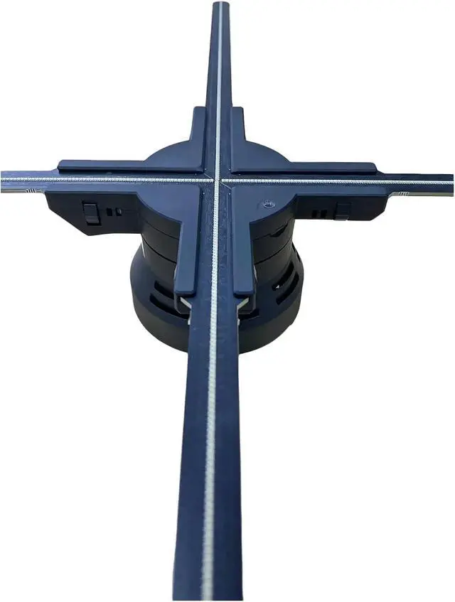 Alt view image 6 of 7 - 65/80/100CM Hologram 3D Fan Projector Wifi Led Sign Holographic Player Advertising Display Support 3D Videos Simple Management(60cm)