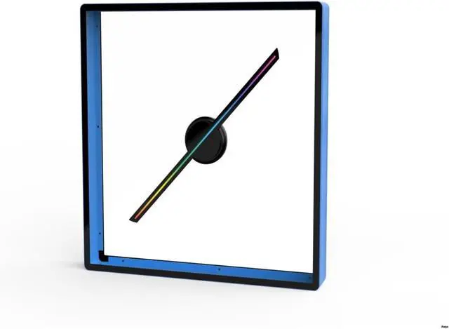 Main image of 42 Cm/16.53in Fan And 45CM Cover 3D Fan Hologram Projector Remote Advertising Display Led Sign Holographic Lamp Projector Waterproof Simple Management(P45 set Blue)