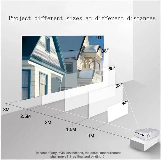 Alt view image 3 of 5 - Portable T5 Mini Android Smart LED Projector Videos Home Cinema Movie Media Proyector(E)