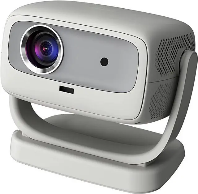 Main image of 1080P Portable Projector for Home Theater, Mini Projector with External Device Support, Keystone Correction, Compact Design, CE & FCC Certified, Gray, 7.4 x 8.9 x 5.4 in, 18.9 x 22.6 x 13.8 cm