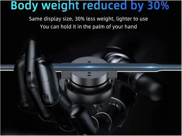 Alt view image 6 of 6 - 42CM/16.5IN Wifi 3D Hologram Fan Remote Wifi Control 3d Led Projector Display Player Holographic Advertising Projector Simple Management