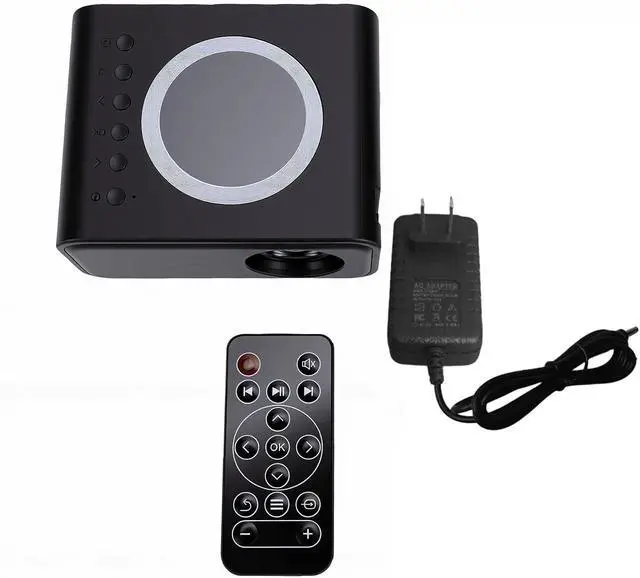 Alt view image 4 of 7 - Zopsc 1080P WiFi projector, 30000 hours of LED lights, compatible with multiple devices (US Plug)