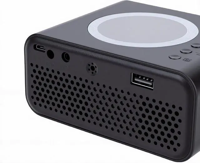 Alt view image 5 of 7 - Zopsc 1080P WiFi projector, 30000 hours of LED lights, compatible with multiple devices (US Plug)