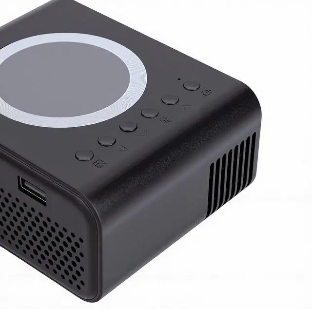 Alt view image 7 of 7 - Zopsc 1080P WiFi projector, 30000 hours of LED lights, compatible with multiple devices (US Plug)