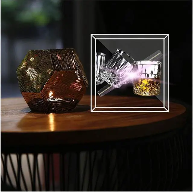 Alt view image 4 of 7 - 14*14CM Turning Around 3d Hologram Fan 2 Blades 360 Degree LED Holographic Advertising Projector With Mobile APP Simple Management(Model A)