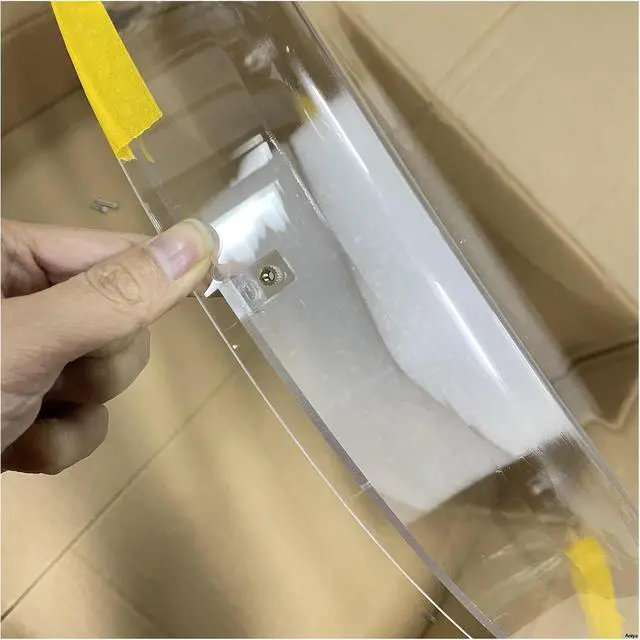 Alt view image 4 of 7 - LED Fan Acyrlic Cover, 3D Fan Hologram Projector Protection Cover, Hologram Projector Case, Advertising Light Display Shell Simple Management(Other style note,For 50cm fan)