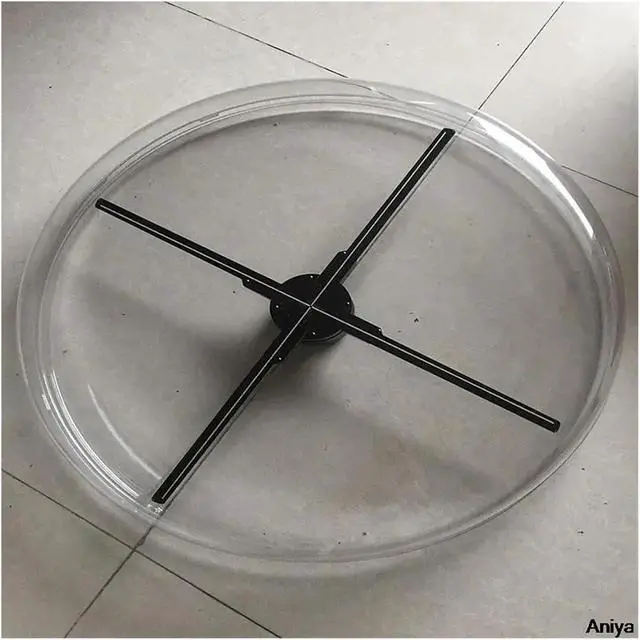 Alt view image 3 of 7 - LED Fan Acyrlic Cover, 3D Fan Hologram Projector Protection Cover, Hologram Projector Case, Advertising Light Display Shell Simple Management(Other style note,For 50cm fan)