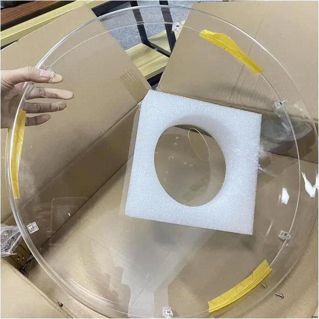 Alt view image 5 of 7 - LED Fan Acyrlic Cover, 3D Fan Hologram Projector Protection Cover, Hologram Projector Case, Advertising Light Display Shell Simple Management(Other style note,For 50cm fan)
