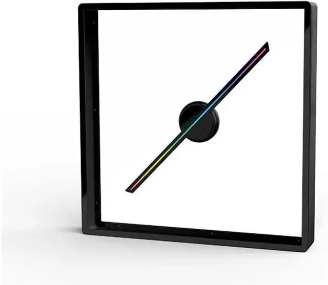 Main image of 17.7in 45cm 3D Hologram Projector With Cover Advertising Logo Light Led Holographic Lamp Player Party Advertise Display Support Images Video Simple Management(Black)