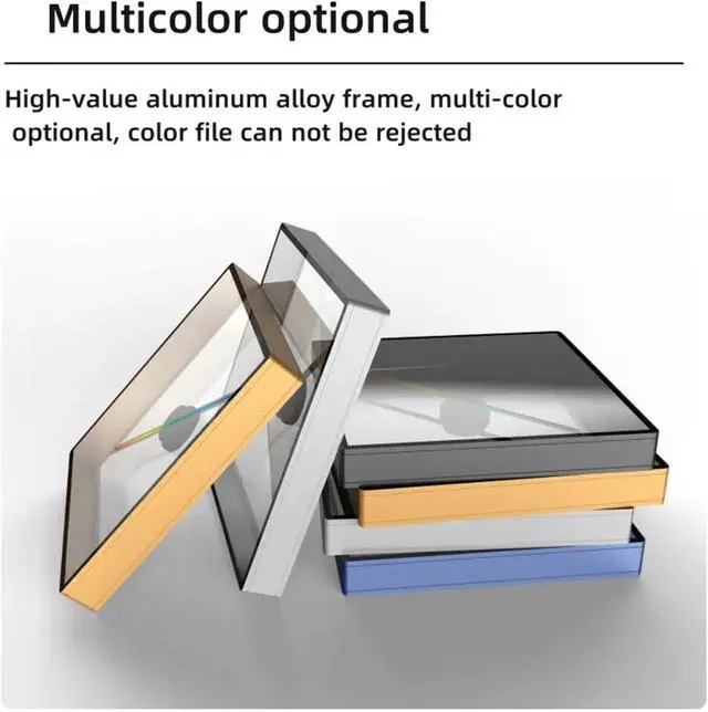 Alt view image 5 of 7 - 17.7in 45cm 3D Hologram Projector With Cover Advertising Logo Light Led Holographic Lamp Player Party Advertise Display Support Images Video Simple Management(Black)