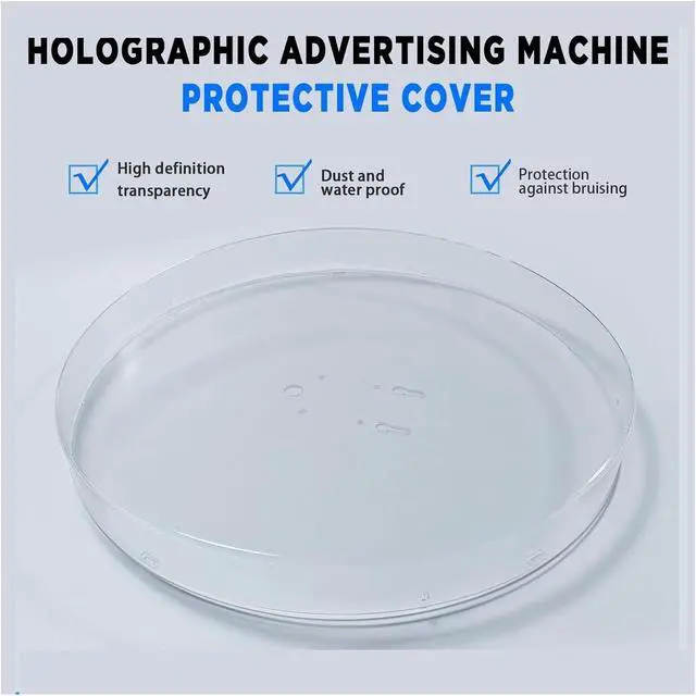 Alt view image 3 of 5 - 3D Hologramm Projector Shades Lamp Protection Cover Holographic Fan Light Case Advertising Machine Fan Acyrlic Shell Simple Management(For 65cm fan)