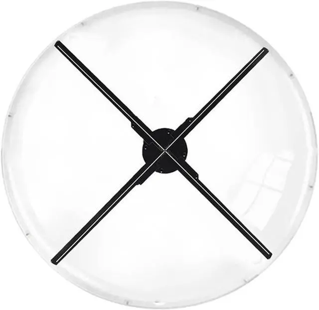 Alt view image 2 of 5 - 3D Hologramm Projector Shades Lamp Protection Cover Holographic Fan Light Case Advertising Machine Fan Acyrlic Shell Simple Management(For 65cm fan)