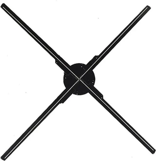 Main image of 25.6in 65CM 576LED WIFI 3D Holographic Fan Projector, LED Fan Naked Eye Advertising Machine, Wall Mounted Advertising Machine Simple Management