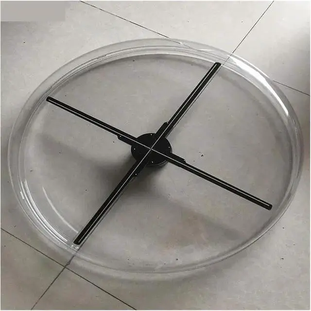 Alt view image 3 of 5 - 3D Fan Hologram Projector Protection Cover Hologram Projector Light Advertising Display Shell LED Fan Acyrlic Cover Bag Simple Management(For 40-42cm fan)