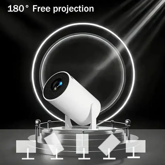 Alt view image 6 of 7 - Native 240P Projector Supports 1080P Ultra HD, Wireless WiFi Bluetooth, Multi-Device Compatible, High Brightness for Home and Outdoor, Home Theater Portable