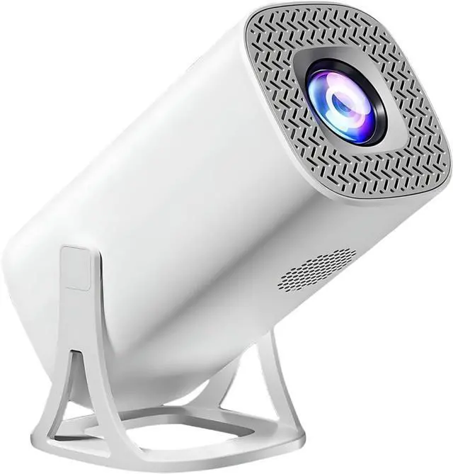 Main image of 720P Smart Projector, Android 11, Wireless Phone Screen Mirroring, Portable Home Theater Projector for Movies, Shows and Games, White, 8 x 4 in / 20.4 x 10.3 cm, Includes Power Cord, US Plug