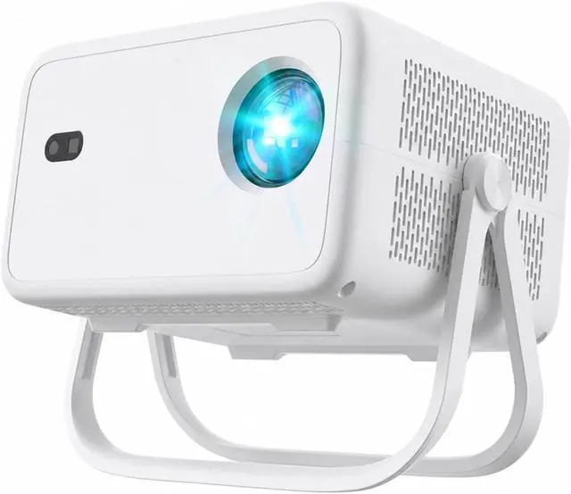 Main image of Mini Projector, Projector 8K video decoding 650 ANSI 1080 Android 14 ,for Bedroom/Outdoor(TP350-White)