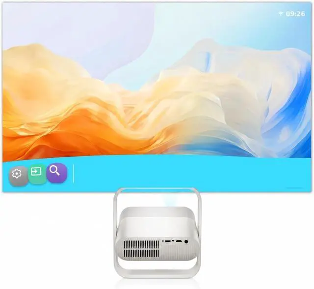 Alt view image 4 of 7 - Mini Projector, P40 4K Projector Wi-Fi 6 Bluetooth 5.4 Android Portable ,for Bedroom/Outdoor