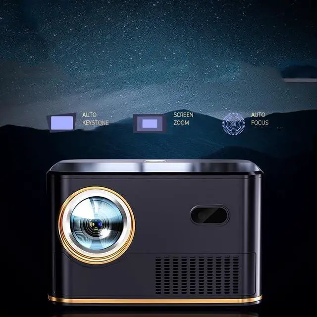 Alt view image 3 of 6 - Home Smart Projector Living Room Bedroom Theater Projection Automatically Calibrates High Brightness