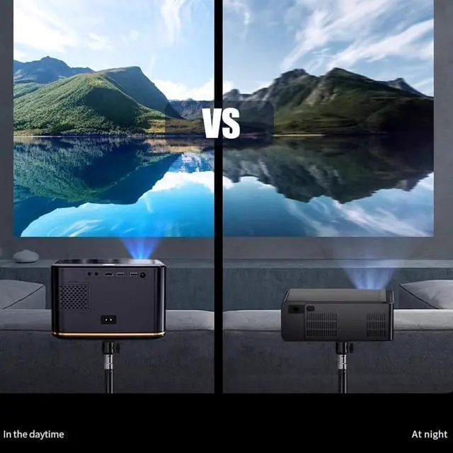Alt view image 5 of 6 - Home Smart Projector Living Room Bedroom Theater Projection Automatically Calibrates High Brightness