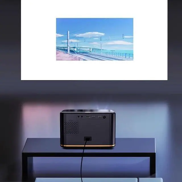 Alt view image 6 of 6 - Home Smart Projector Living Room Bedroom Theater Projection Automatically Calibrates High Brightness