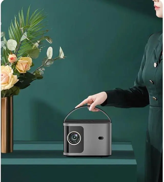 Alt view image 3 of 7 - Projector Home Bedroom Wall Projection Smart Theater Outdoor Portable Micro