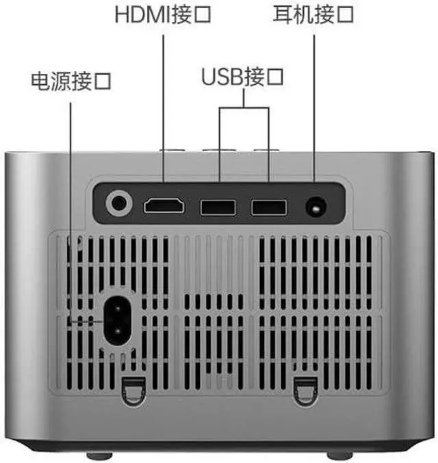 Alt view image 6 of 7 - Projector Home Bedroom Wall Projection Smart Theater Outdoor Portable Micro