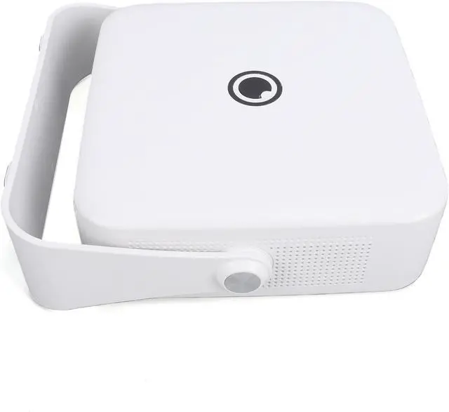 Alt view image 4 of 7 - Mingzhe Projector Mini Projector Travel 4K Portable 300 ANSI Auto Focus 90 Rotatable 30 to 200 Inch Keystone Correction with 14 OS for Home Theater (White)