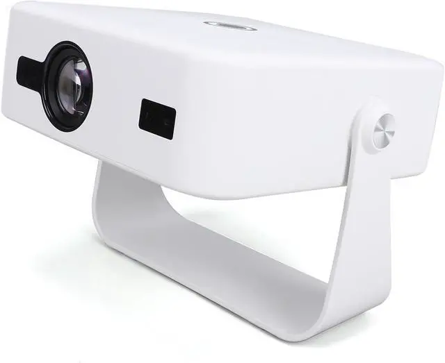 Alt view image 6 of 7 - Mingzhe Projector Mini Projector Travel 4K Portable 300 ANSI Auto Focus 90 Rotatable 30 to 200 Inch Keystone Correction with 14 OS for Home Theater (White)