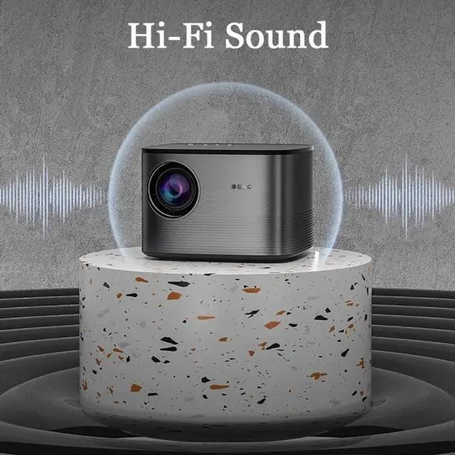 Alt view image 2 of 6 - Projector 5G LED 1080P Android 10 Movie Beamer Supported 4K Outdoor Smart Home Theater Airplay