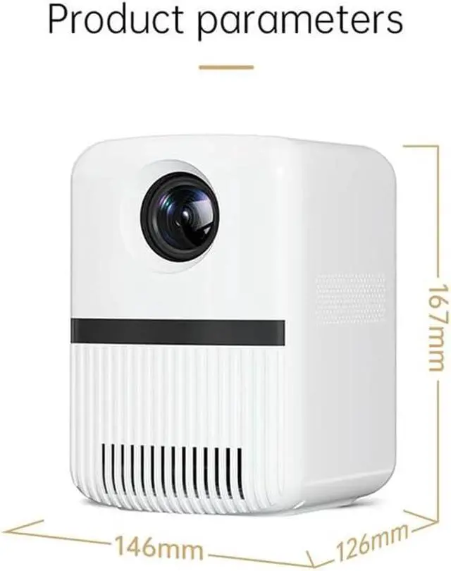 Alt view image 2 of 7 - Portable LCD LED Projector Home Theater Mirroring 130ANSI Lumens iN iN 3.5mm Audio