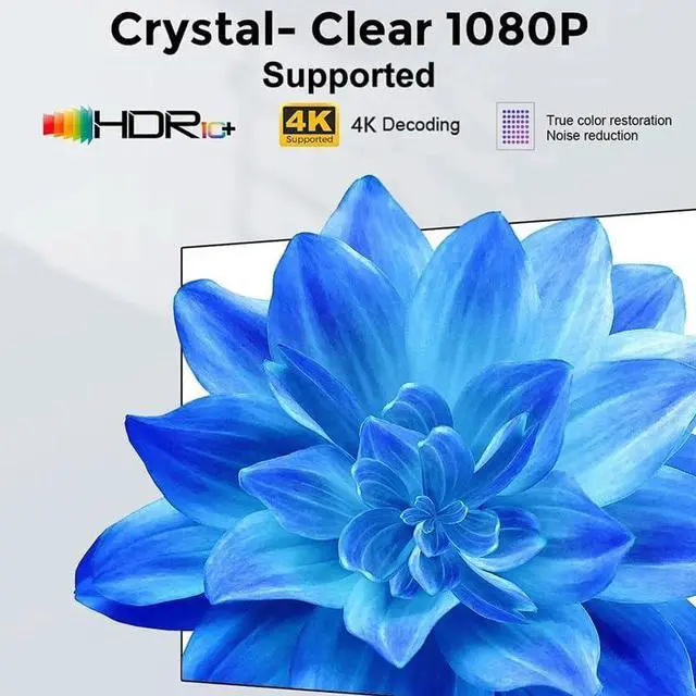 Alt view image 6 of 6 - Projector 5G LED 1080P Android 10 Movie Beamer Supported 4K Outdoor Smart Home Theater Airplay