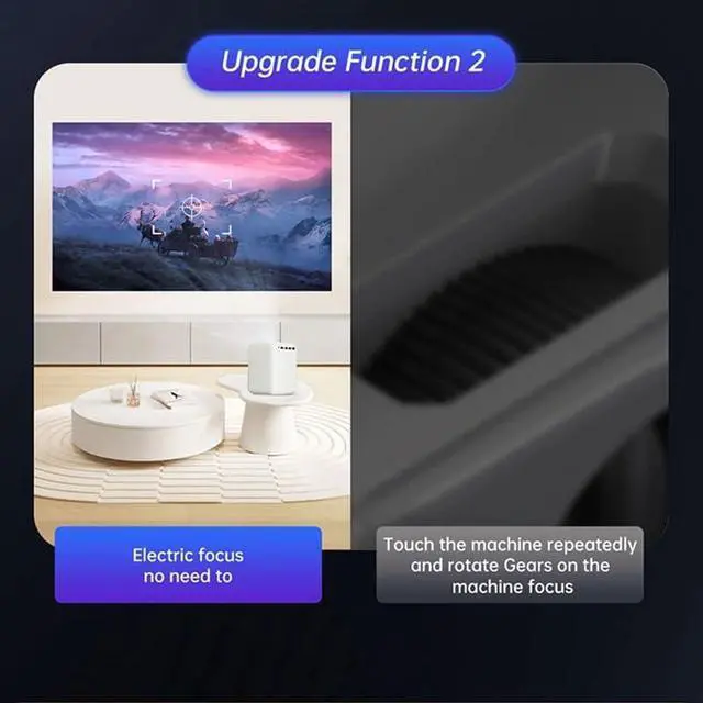Alt view image 4 of 7 - Portable LCD LED Projector Home Theater Mirroring 130ANSI Lumens iN iN 3.5mm Audio