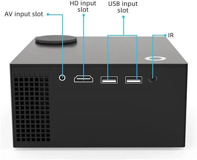 Alt view image 6 of 7 - Mini Projector LED Android 10 Supported 4K 1080P Video Beamer 4.0 Home Theater with