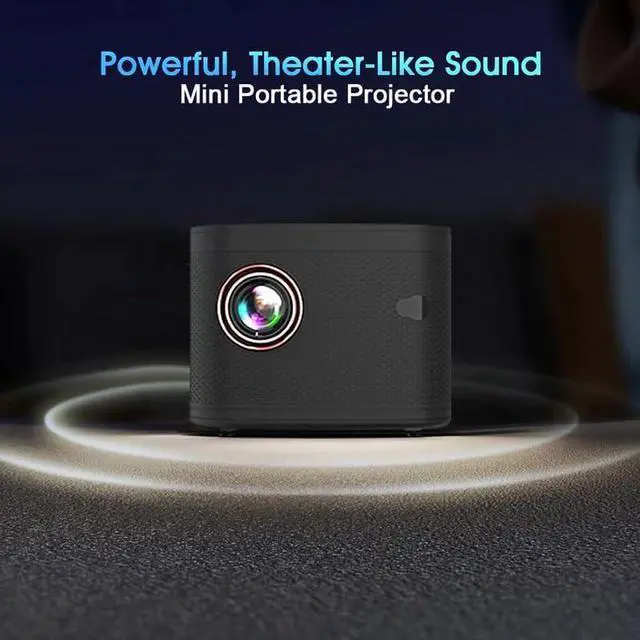 Alt view image 3 of 6 - Android Projector Portable MINI Video Beamer Smart TV for Game Movie Home Cinema 720P 4K