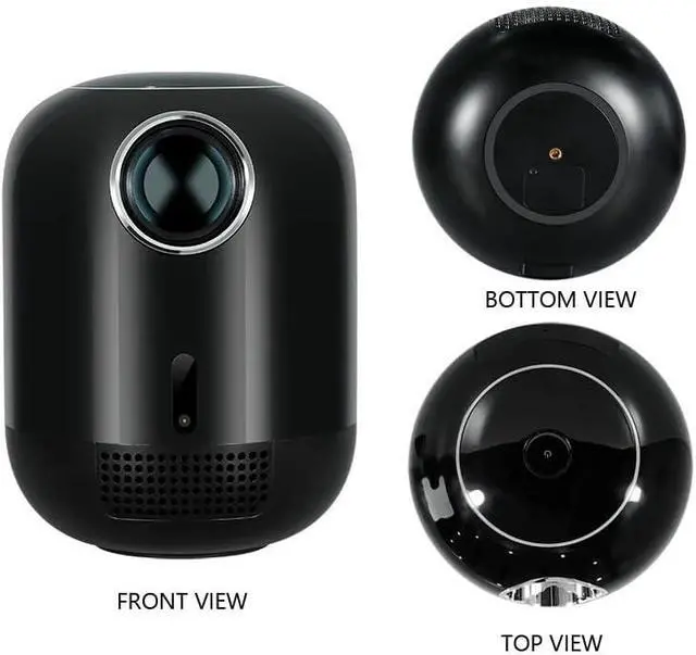 Alt view image 2 of 6 - Smart Projector 200ANSI 4K 1080p Android Support 2.4G&5G Home Cinema Outdoor Portable Proyector