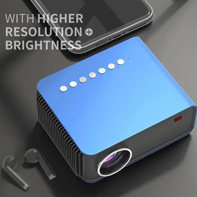 Alt view image 3 of 6 - Mini Projector Support 4K 1080P LCD Proyector Portable Home Theater Smart Video Beamer Equipment