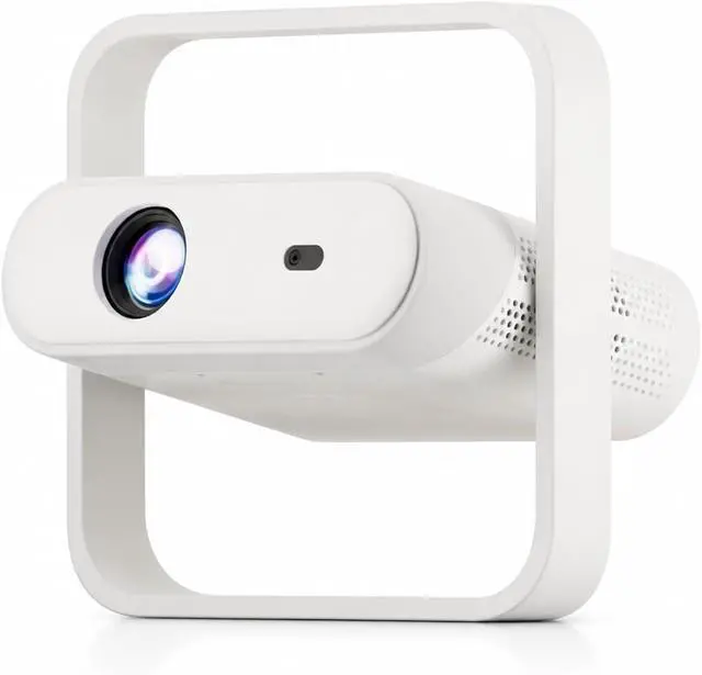 Alt view image 2 of 7 - Mini Projector P40 Portable Projector 4K HD Native 1080P 500 ANSI Support Audio for Outdoor Cinema for Movie Home Outdoor