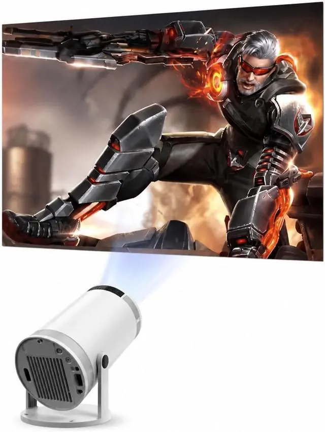 Alt view image 4 of 5 - Mini Projector Projector 4K Android 11 Wifi6 290ANSI Allwinner H713 BT5.0 1080P 1280*720P Cinema Outdoor Portable for Movie Home Outdoor
