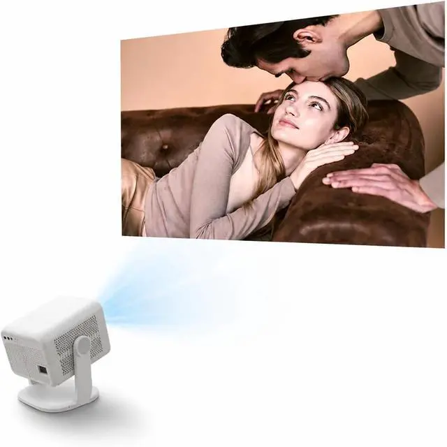 Alt view image 5 of 7 - Mini Projector 1080P 650ANSI 8K Android14 L018 Projector With Auto Keystone Correction Wifi6 BT5.4 Portable Movie Outdoor for Movie Home Outdoor