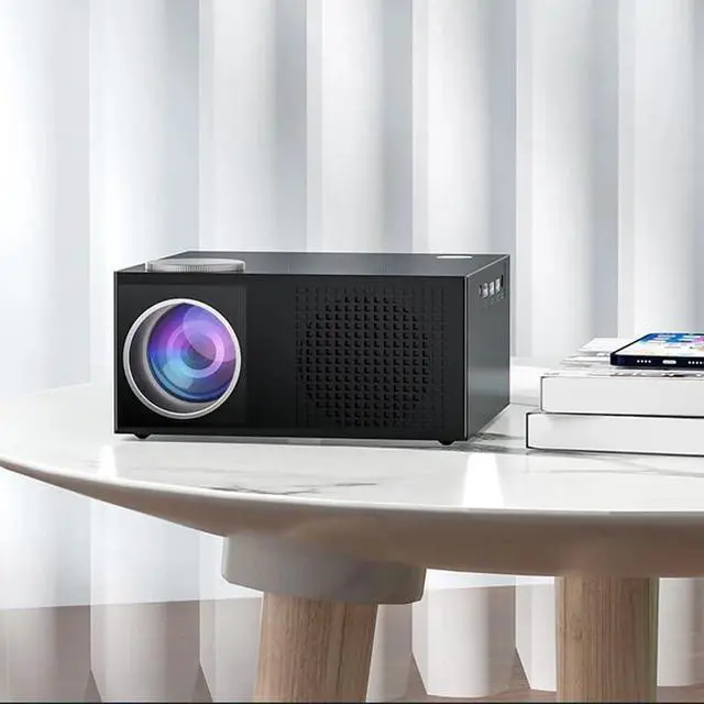 Alt view image 2 of 6 - Projector 4K 1080P BT 5000Lumens LED for Home Theater Video Portable Outdoor