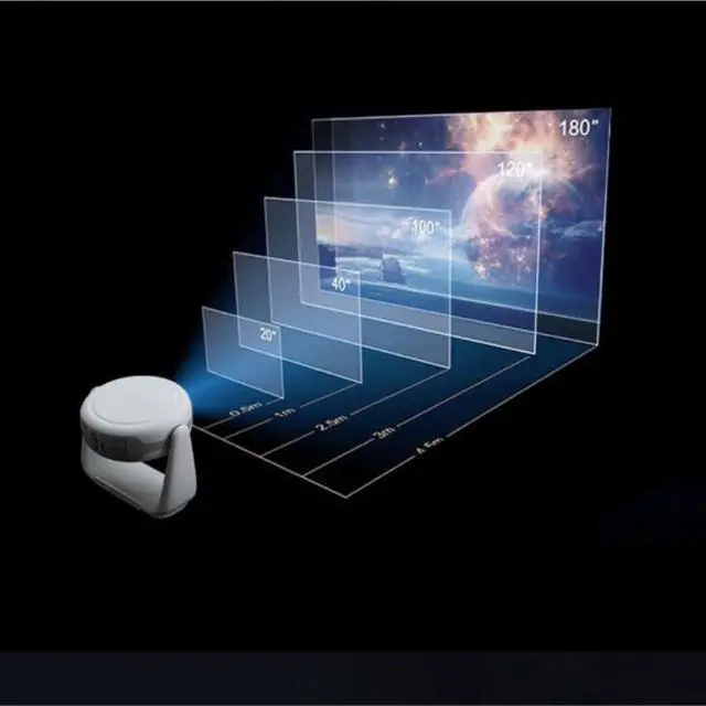 Alt view image 3 of 6 - Projector High Definition Home Camping Portable Outdoor