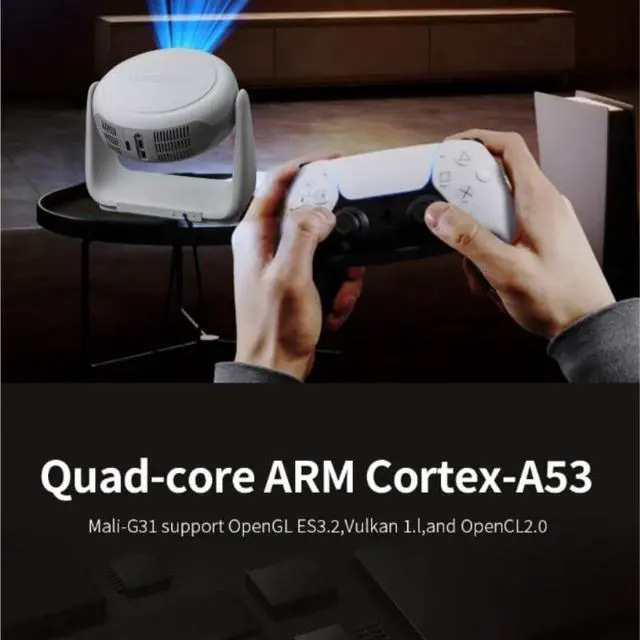 Alt view image 5 of 6 - Projector High Definition Home Camping Portable Outdoor