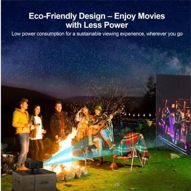 Alt view image 2 of 5 - Projector High Definition 4K Cinema Wireless Home