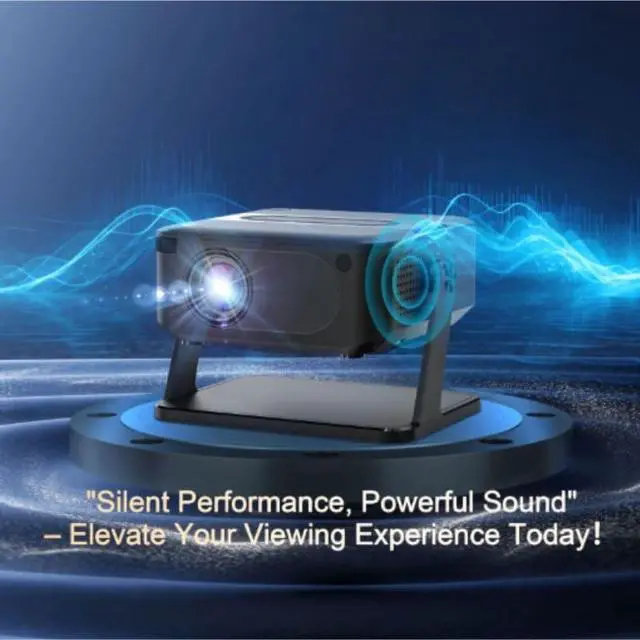 Alt view image 5 of 5 - Projector High Definition 4K Cinema Wireless Home
